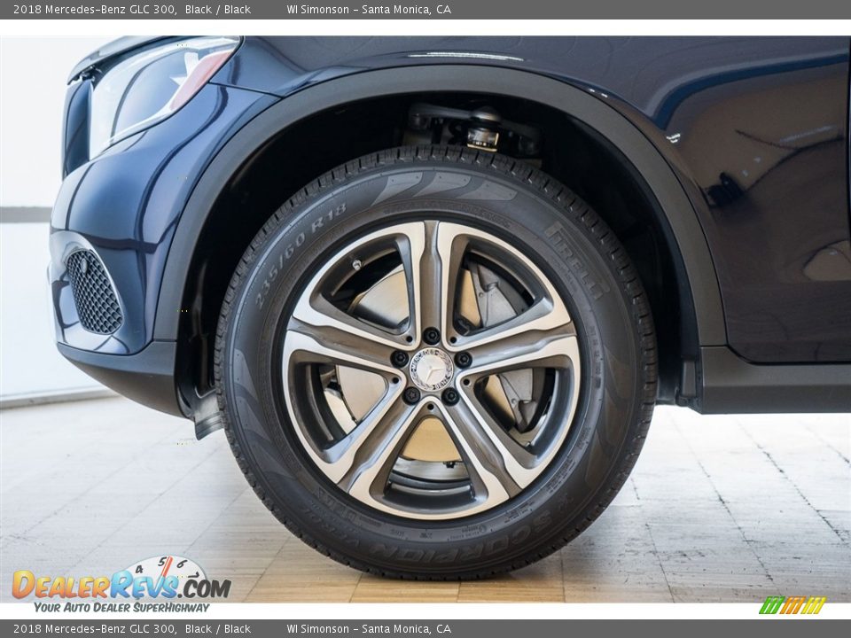 2018 Mercedes-Benz GLC 300 Black / Black Photo #9