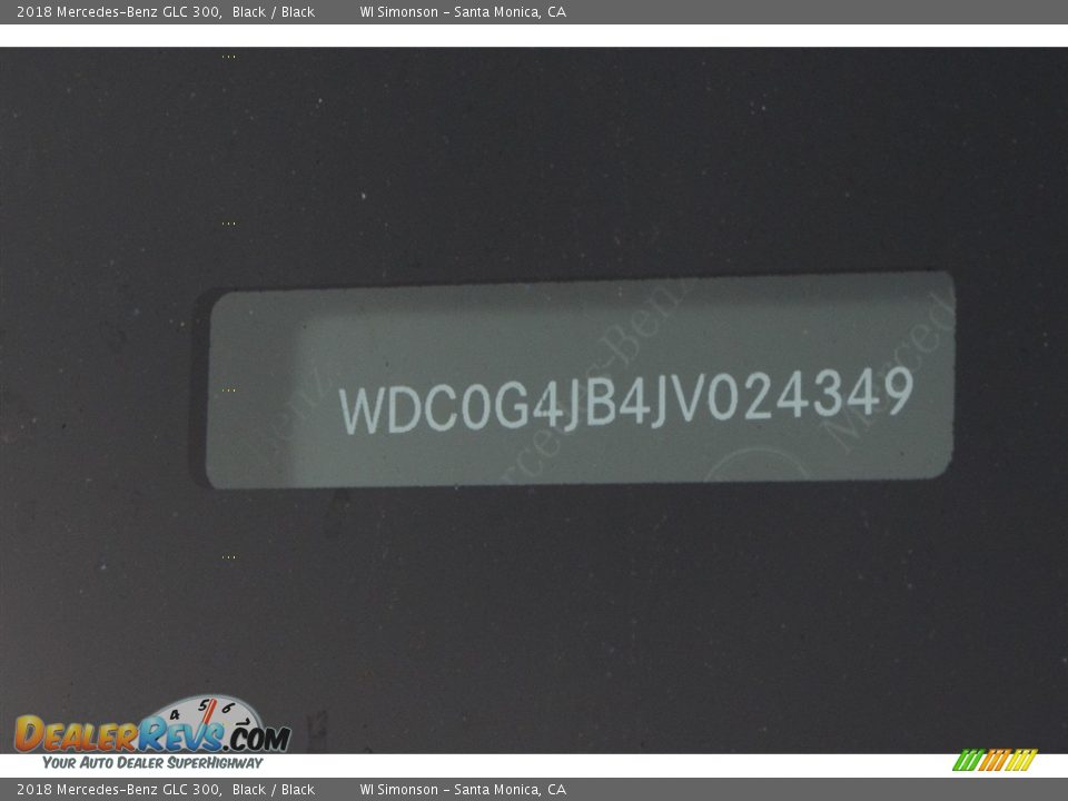 2018 Mercedes-Benz GLC 300 Black / Black Photo #10