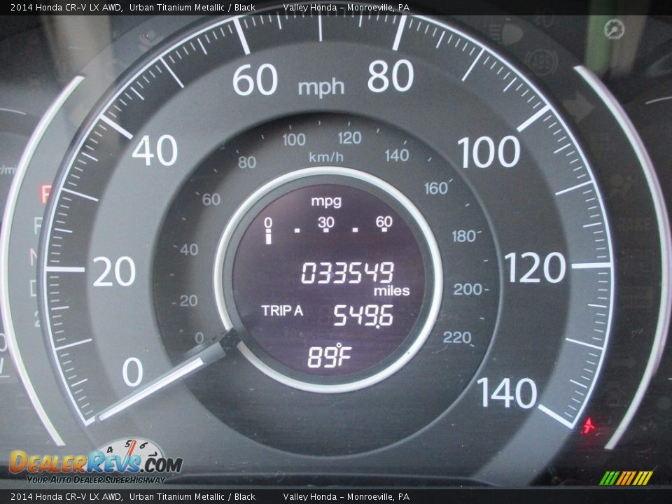 2014 Honda CR-V LX AWD Urban Titanium Metallic / Black Photo #20
