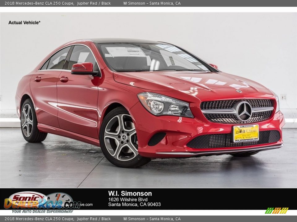 2018 Mercedes-Benz CLA 250 Coupe Jupiter Red / Black Photo #1