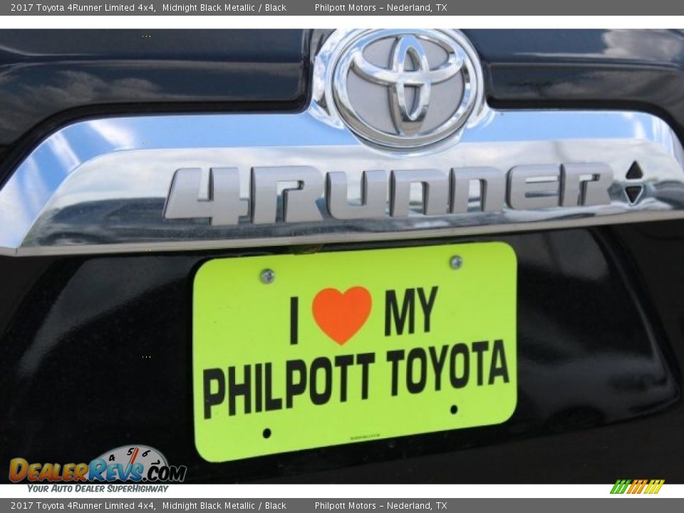 2017 Toyota 4Runner Limited 4x4 Midnight Black Metallic / Black Photo #8