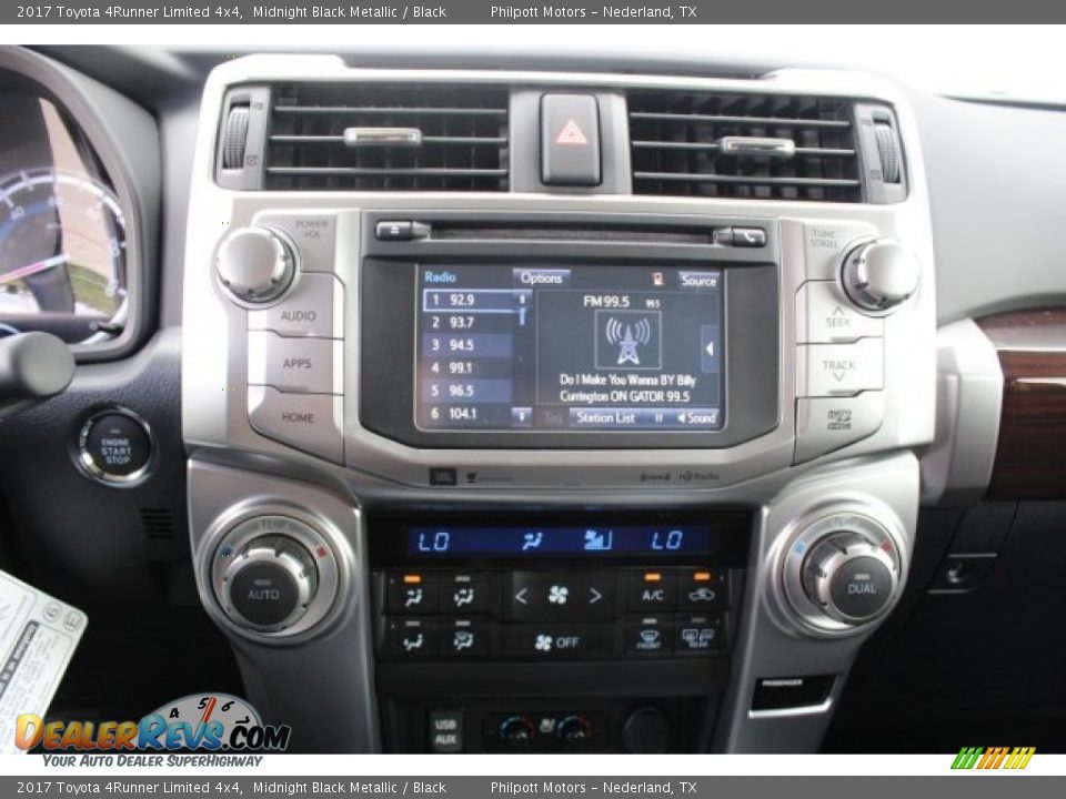 2017 Toyota 4Runner Limited 4x4 Midnight Black Metallic / Black Photo #15