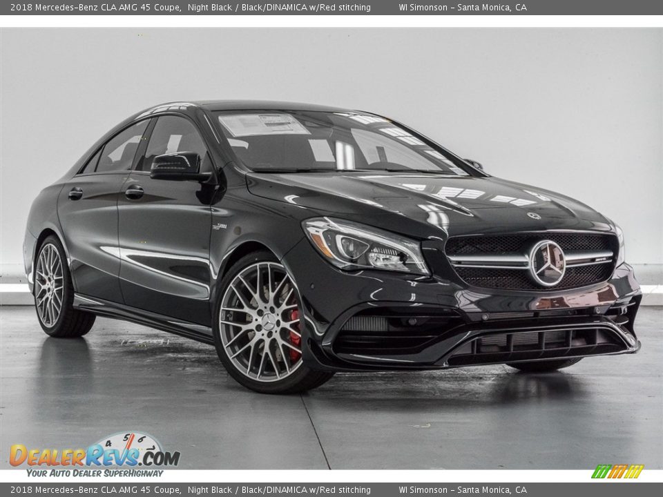 Front 3/4 View of 2018 Mercedes-Benz CLA AMG 45 Coupe Photo #12