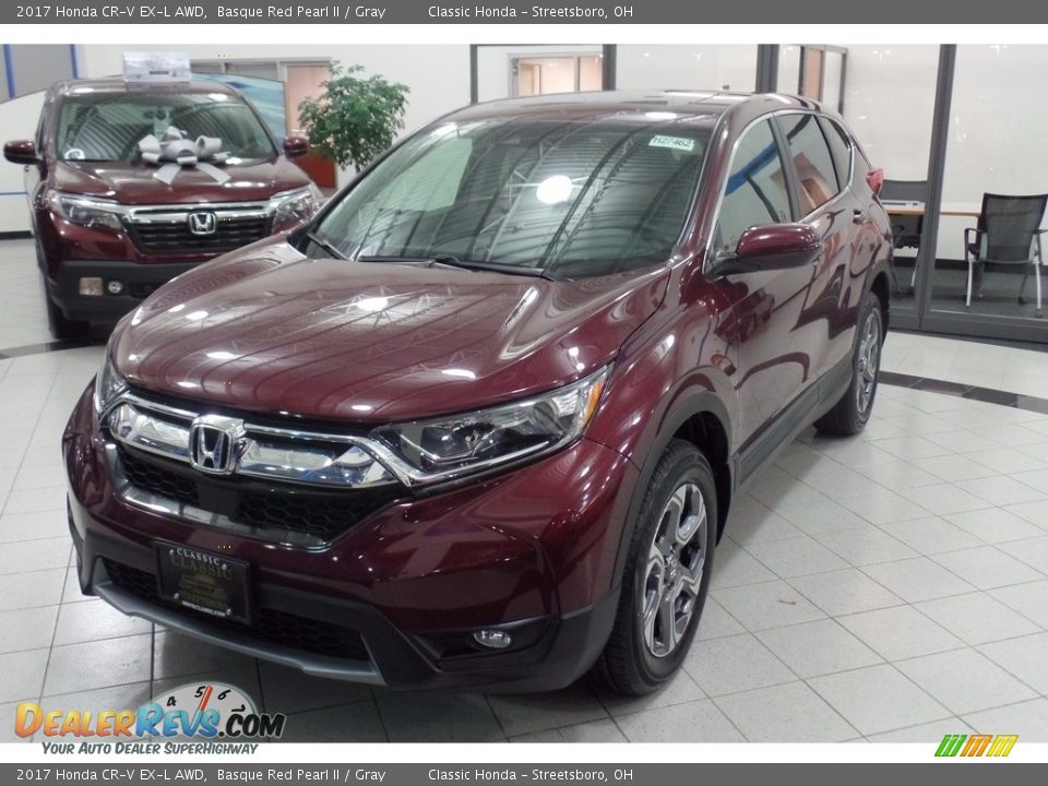 2017 Honda CR-V EX-L AWD Basque Red Pearl II / Gray Photo #1