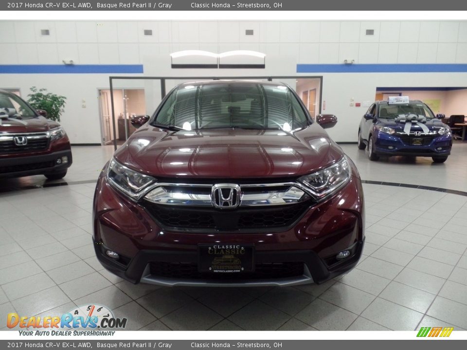2017 Honda CR-V EX-L AWD Basque Red Pearl II / Gray Photo #3