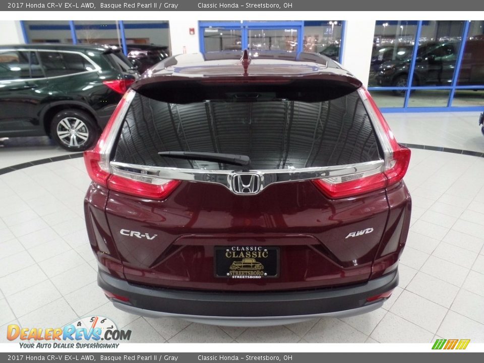 2017 Honda CR-V EX-L AWD Basque Red Pearl II / Gray Photo #4