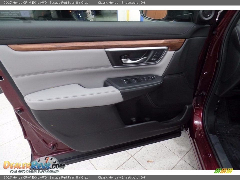 2017 Honda CR-V EX-L AWD Basque Red Pearl II / Gray Photo #5