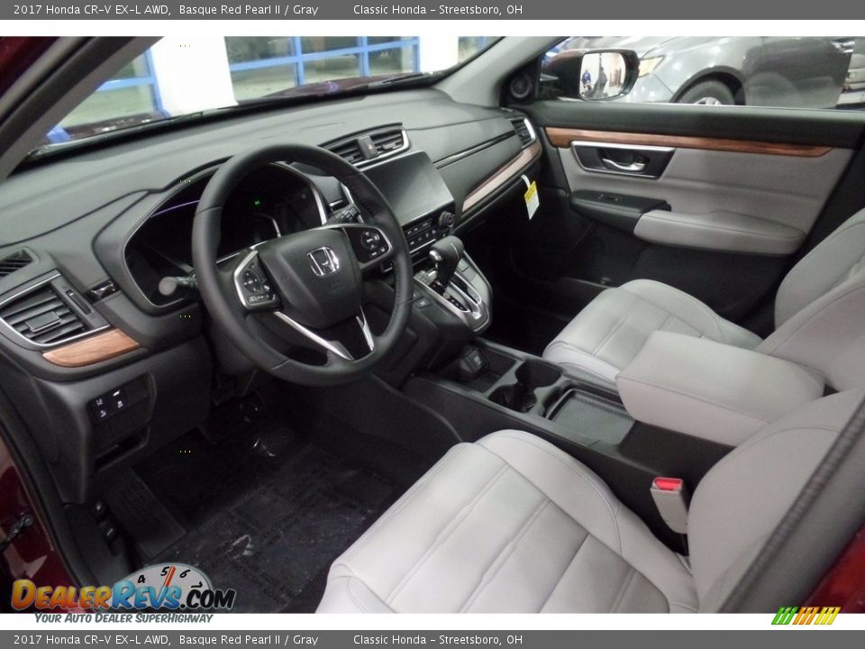 2017 Honda CR-V EX-L AWD Basque Red Pearl II / Gray Photo #7
