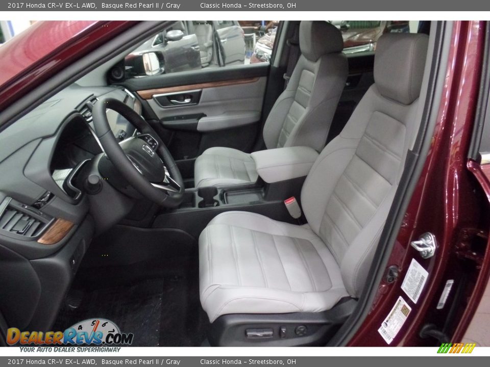 2017 Honda CR-V EX-L AWD Basque Red Pearl II / Gray Photo #8