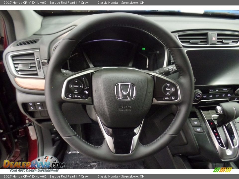 2017 Honda CR-V EX-L AWD Basque Red Pearl II / Gray Photo #10