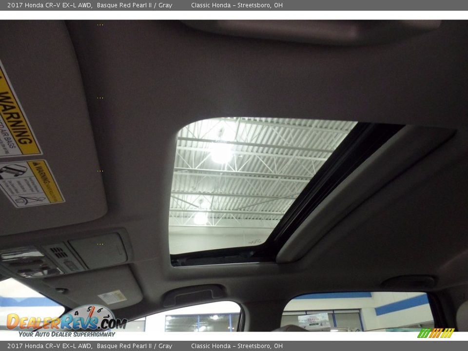 2017 Honda CR-V EX-L AWD Basque Red Pearl II / Gray Photo #14