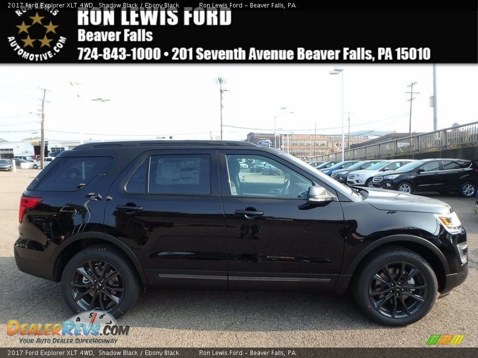 2017 Ford Explorer XLT 4WD Shadow Black / Ebony Black Photo #1