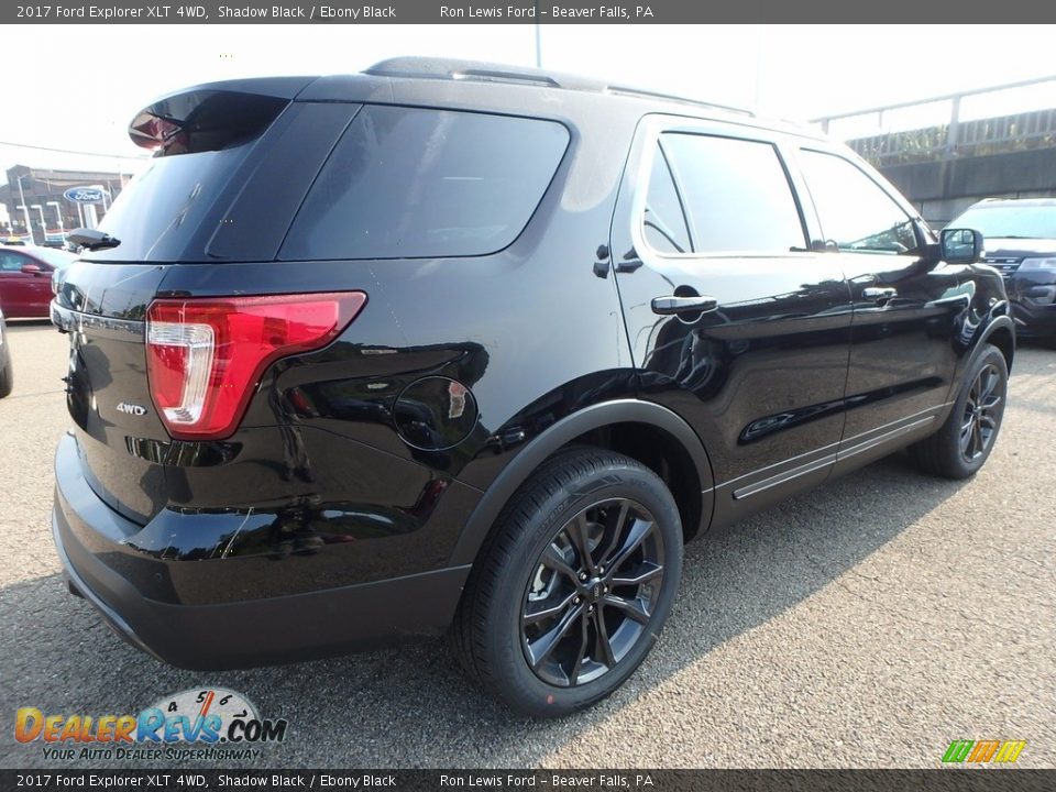 2017 Ford Explorer XLT 4WD Shadow Black / Ebony Black Photo #2