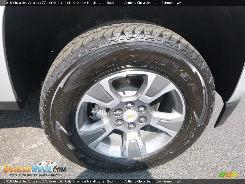 2018 Chevrolet Colorado Z71 Crew Cab 4x4 Silver Ice Metallic / Jet Black Photo #2