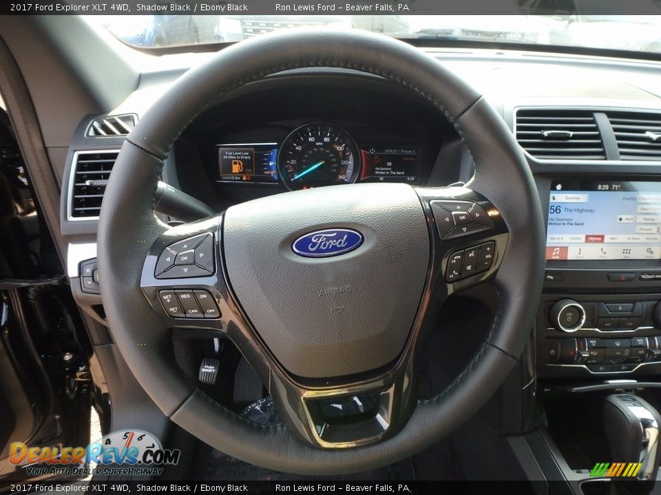 2017 Ford Explorer XLT 4WD Shadow Black / Ebony Black Photo #17