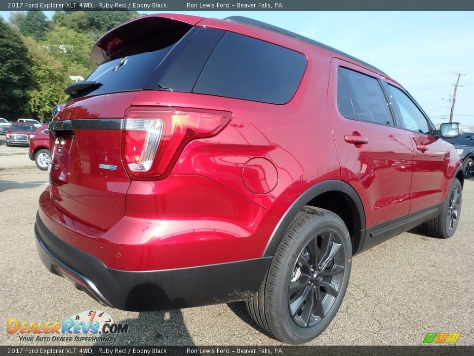 2017 Ford Explorer XLT 4WD Ruby Red / Ebony Black Photo #2