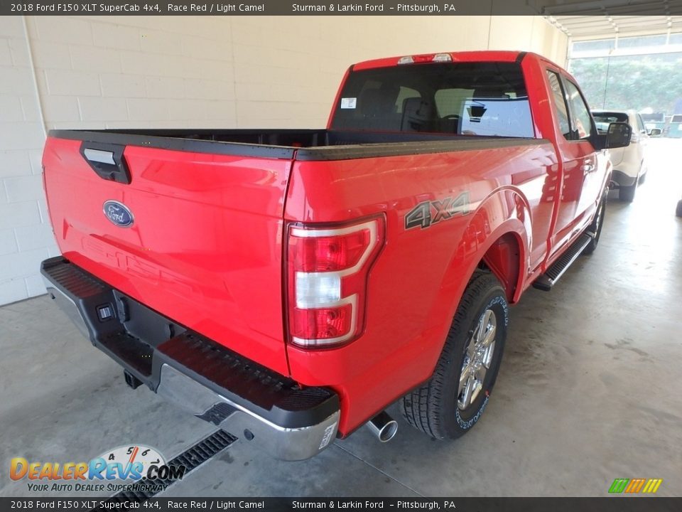 2018 Ford F150 XLT SuperCab 4x4 Race Red / Light Camel Photo #2