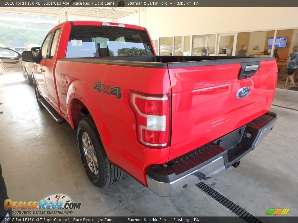 2018 Ford F150 XLT SuperCab 4x4 Race Red / Light Camel Photo #3