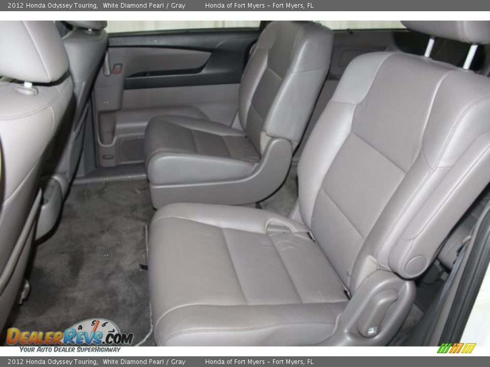2012 Honda Odyssey Touring White Diamond Pearl / Gray Photo #27