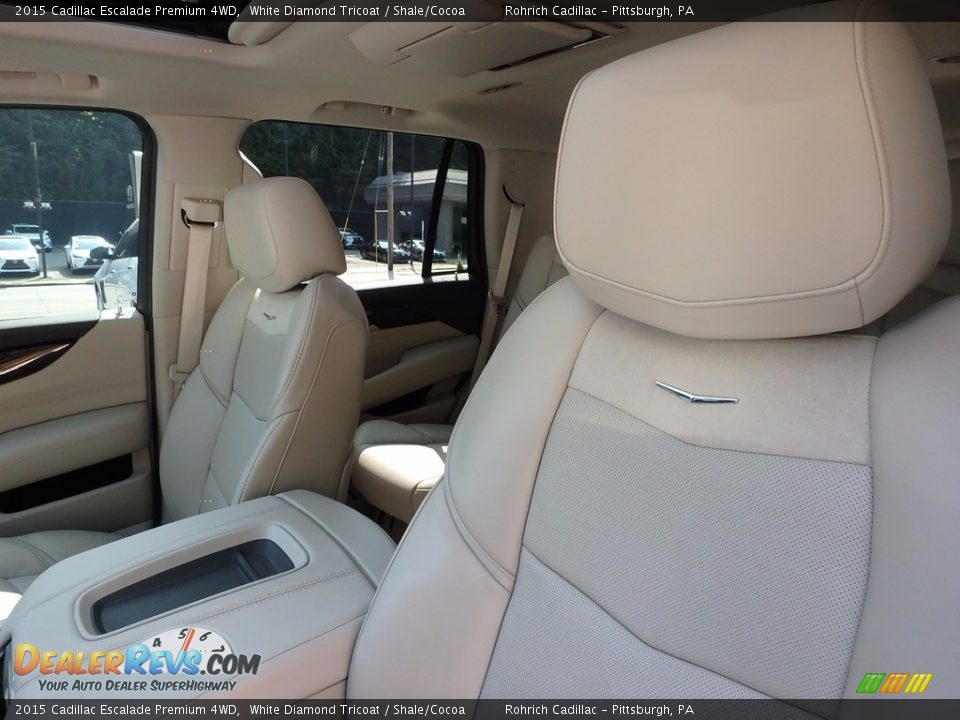 2015 Cadillac Escalade Premium 4WD White Diamond Tricoat / Shale/Cocoa Photo #17