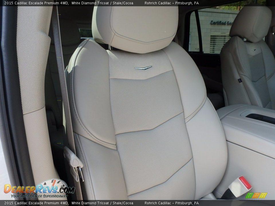 2015 Cadillac Escalade Premium 4WD White Diamond Tricoat / Shale/Cocoa Photo #19