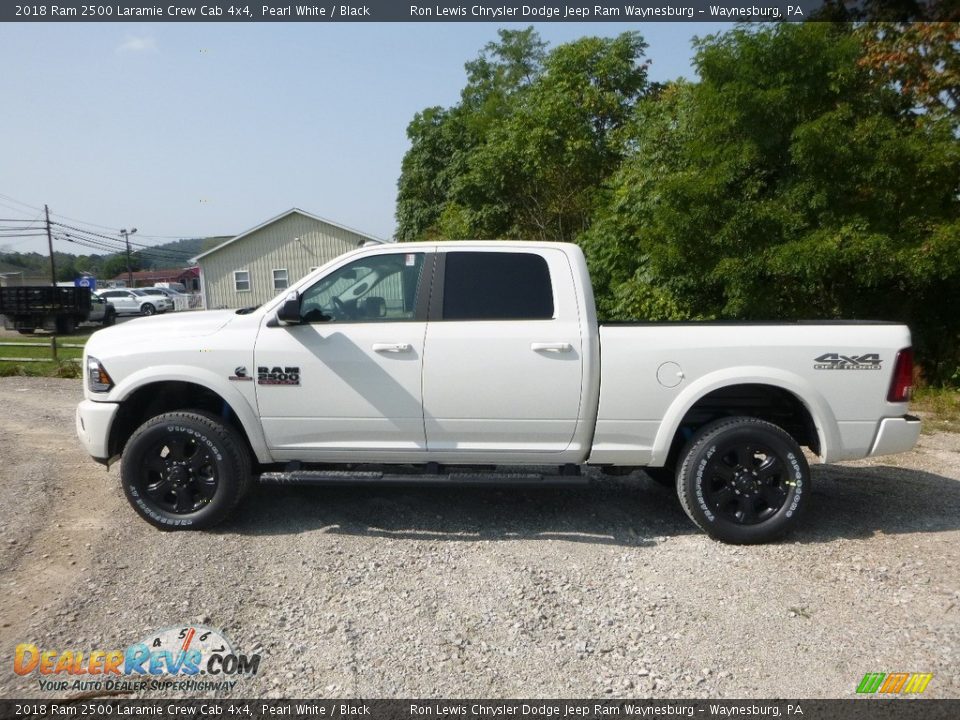 2018 Ram 2500 Laramie Crew Cab 4x4 Pearl White / Black Photo #2