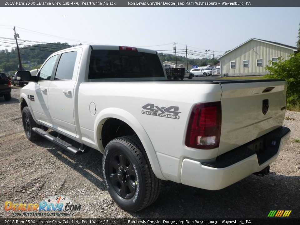 2018 Ram 2500 Laramie Crew Cab 4x4 Pearl White / Black Photo #3