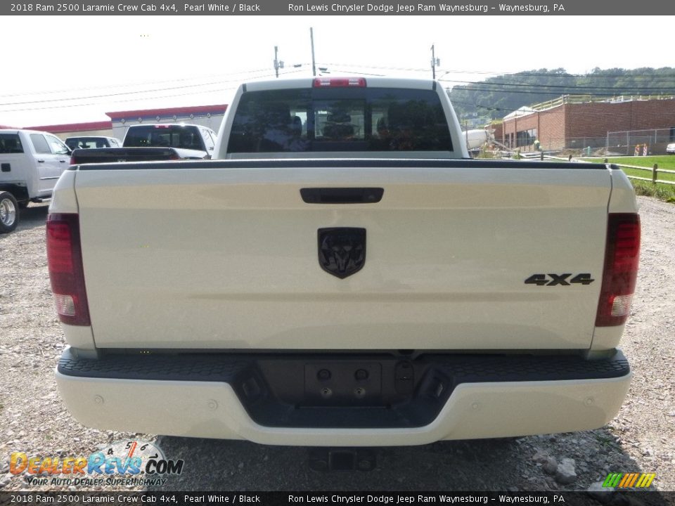 2018 Ram 2500 Laramie Crew Cab 4x4 Pearl White / Black Photo #4