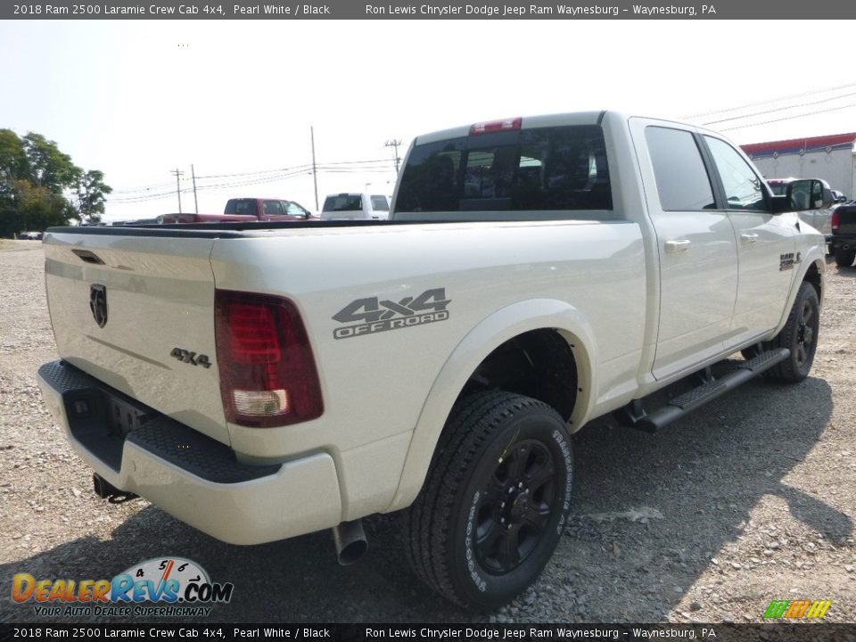 2018 Ram 2500 Laramie Crew Cab 4x4 Pearl White / Black Photo #5