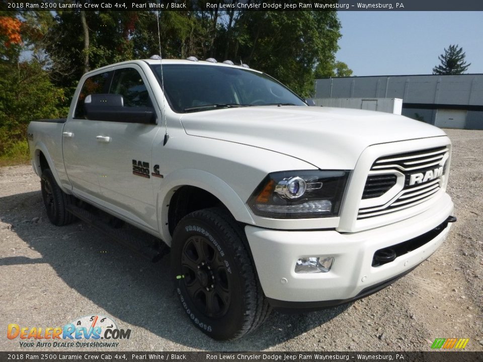 2018 Ram 2500 Laramie Crew Cab 4x4 Pearl White / Black Photo #7