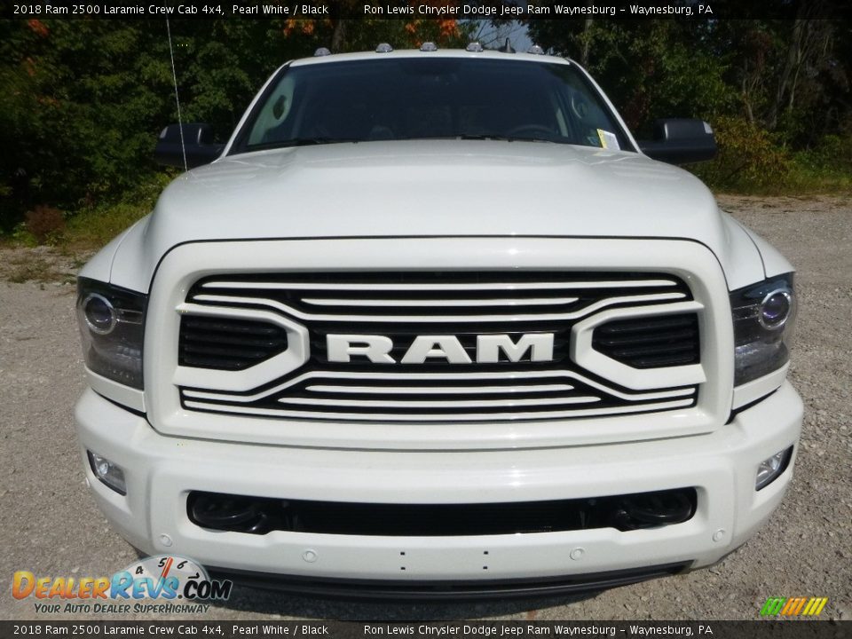 2018 Ram 2500 Laramie Crew Cab 4x4 Pearl White / Black Photo #8