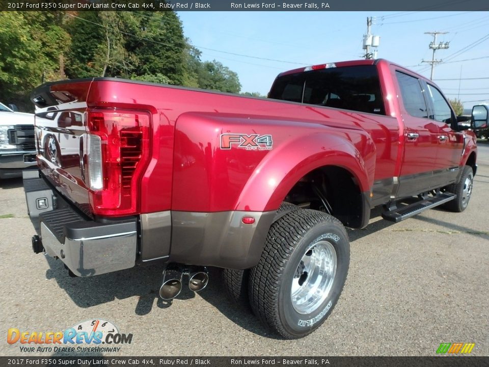 2017 Ford F350 Super Duty Lariat Crew Cab 4x4 Ruby Red / Black Photo #2
