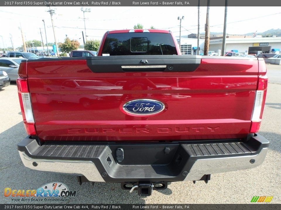 2017 Ford F350 Super Duty Lariat Crew Cab 4x4 Ruby Red / Black Photo #3