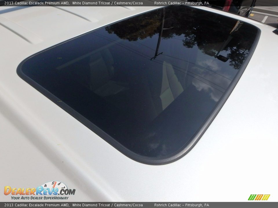 2013 Cadillac Escalade Premium AWD White Diamond Tricoat / Cashmere/Cocoa Photo #14