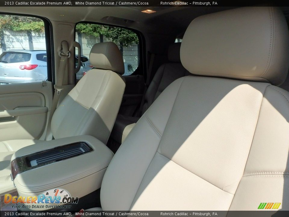 2013 Cadillac Escalade Premium AWD White Diamond Tricoat / Cashmere/Cocoa Photo #17