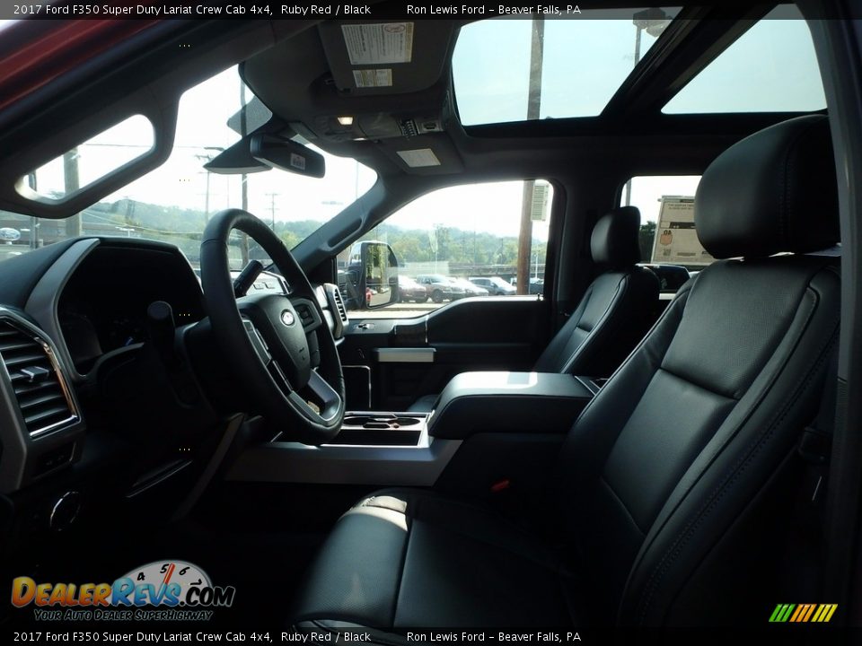 2017 Ford F350 Super Duty Lariat Crew Cab 4x4 Ruby Red / Black Photo #10