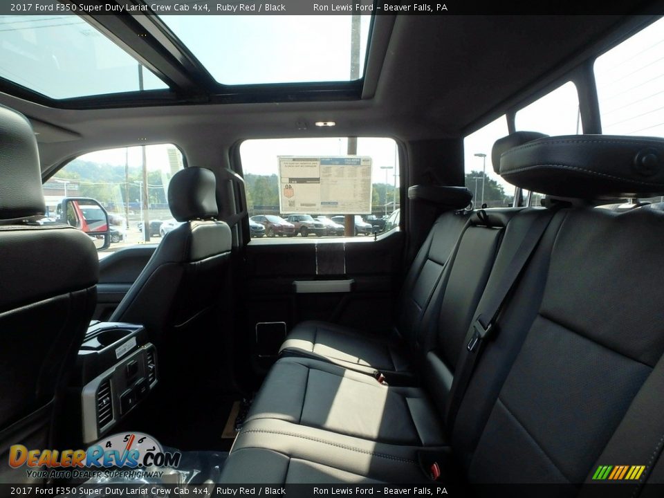 2017 Ford F350 Super Duty Lariat Crew Cab 4x4 Ruby Red / Black Photo #11