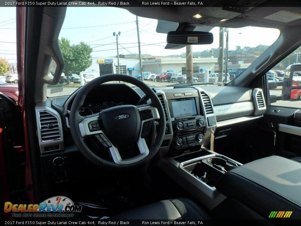 2017 Ford F350 Super Duty Lariat Crew Cab 4x4 Ruby Red / Black Photo #12