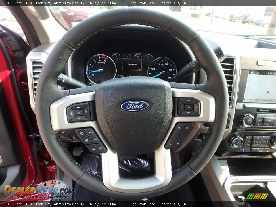 2017 Ford F350 Super Duty Lariat Crew Cab 4x4 Ruby Red / Black Photo #16