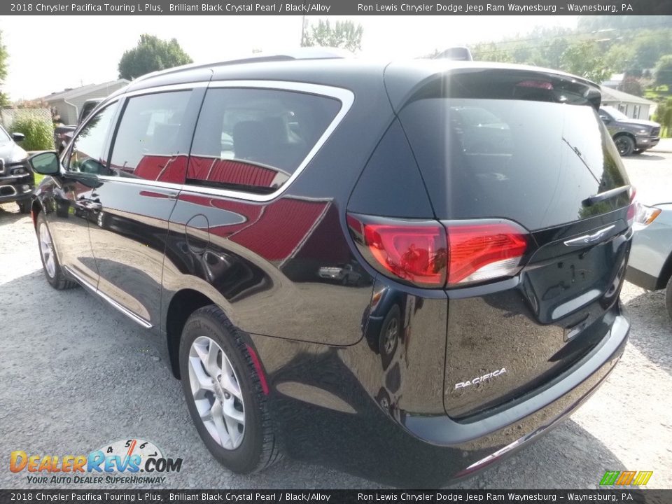 2018 Chrysler Pacifica Touring L Plus Brilliant Black Crystal Pearl / Black/Alloy Photo #3