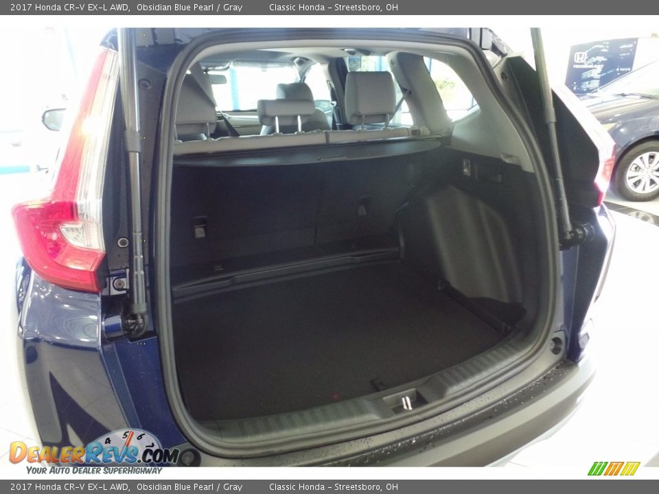 2017 Honda CR-V EX-L AWD Obsidian Blue Pearl / Gray Photo #14