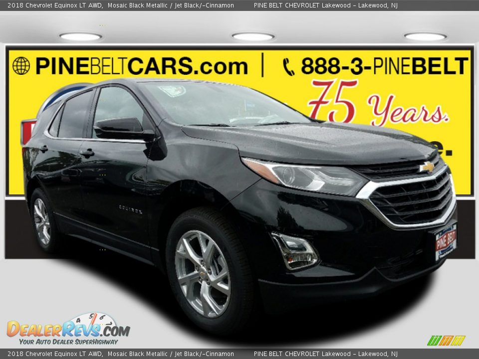 2018 Chevrolet Equinox LT AWD Mosaic Black Metallic / Jet Black/­Cinnamon Photo #1