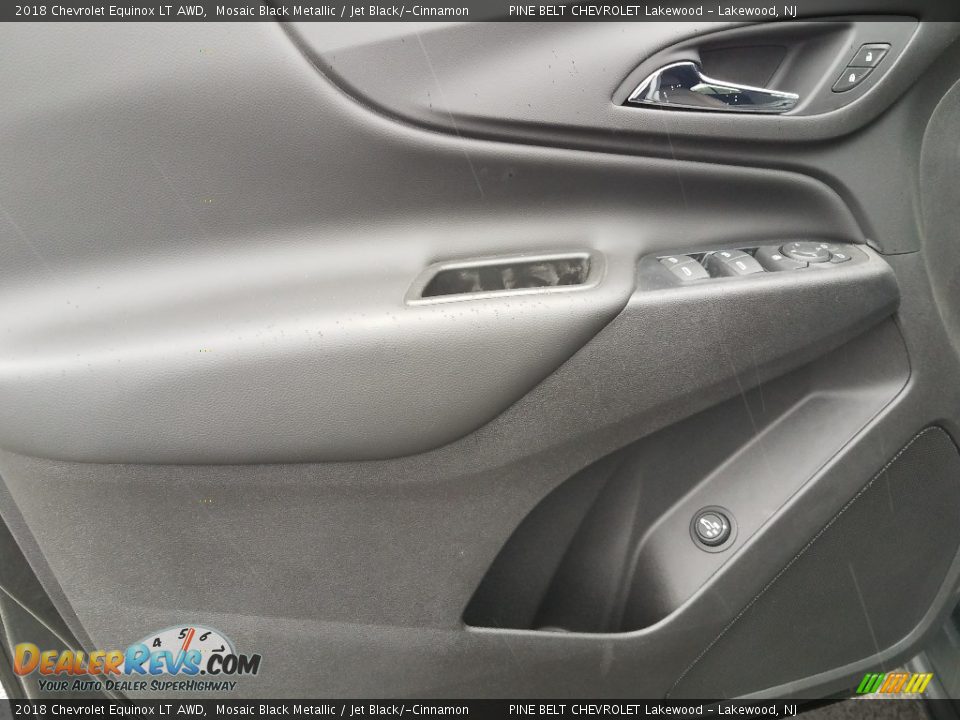 2018 Chevrolet Equinox LT AWD Mosaic Black Metallic / Jet Black/­Cinnamon Photo #8
