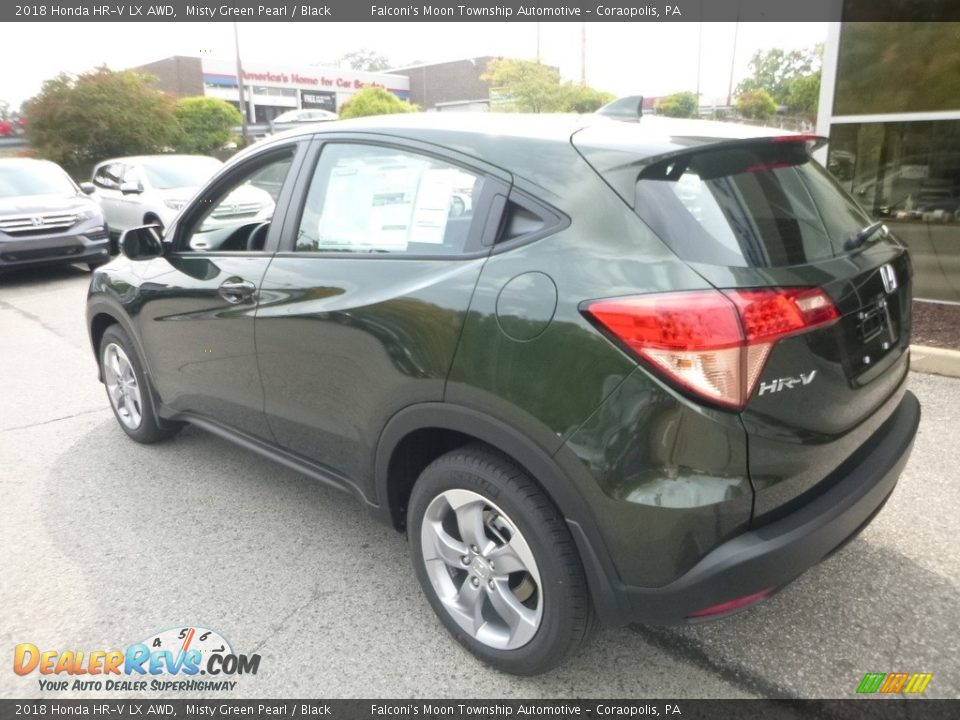 2018 Honda HR-V LX AWD Misty Green Pearl / Black Photo #2