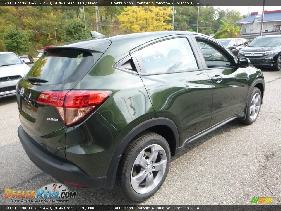 2018 Honda HR-V LX AWD Misty Green Pearl / Black Photo #4