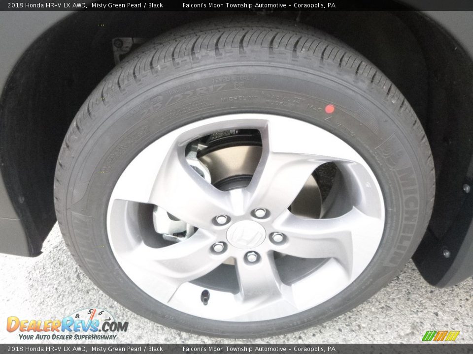 2018 Honda HR-V LX AWD Misty Green Pearl / Black Photo #7