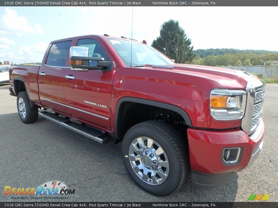 2018 GMC Sierra 2500HD Denali Crew Cab 4x4 Red Quartz Tintcoat / Jet Black Photo #3