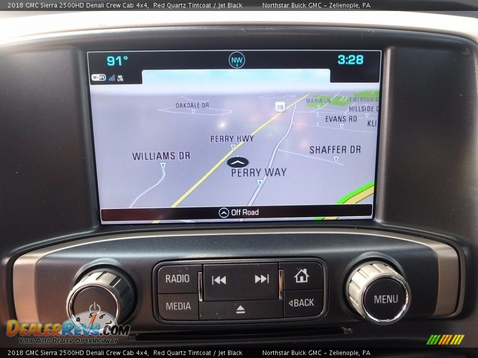 Navigation of 2018 GMC Sierra 2500HD Denali Crew Cab 4x4 Photo #18