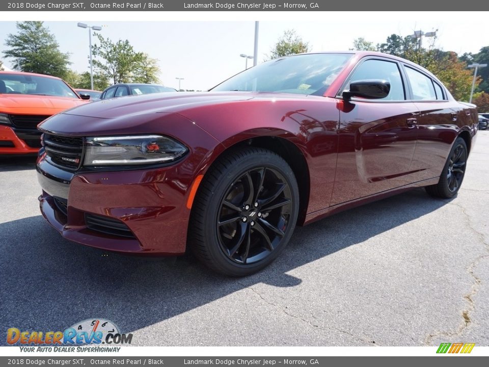 2018 Dodge Charger SXT Octane Red Pearl / Black Photo #1