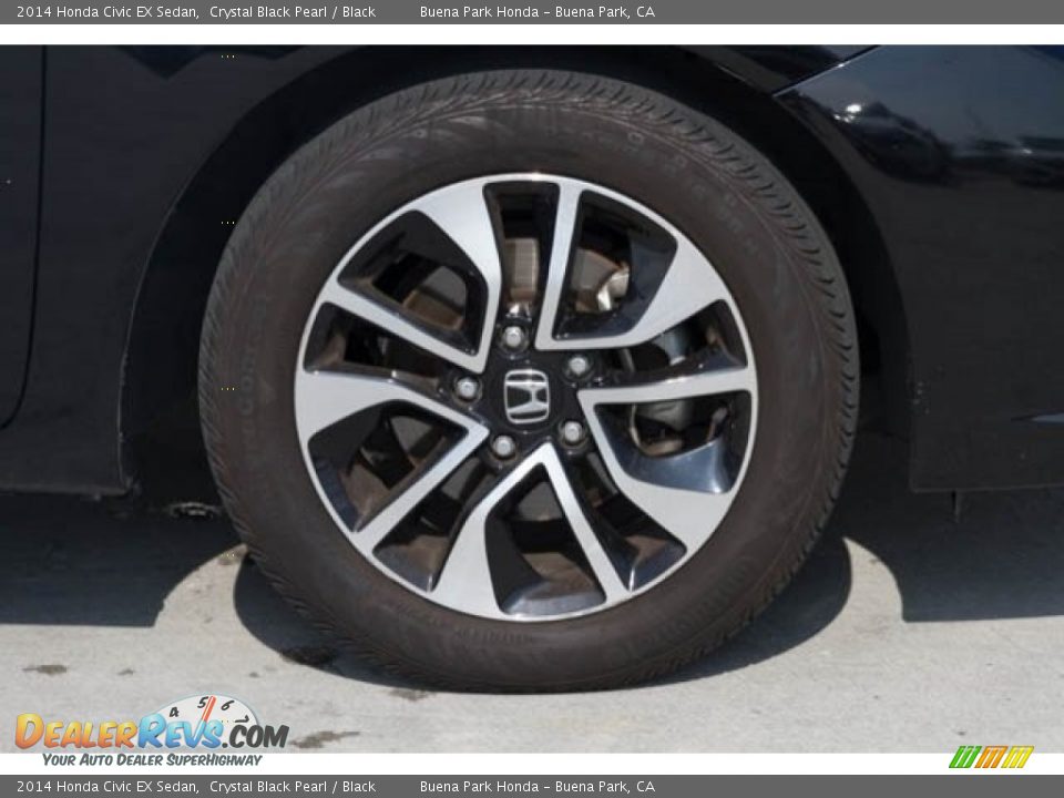 2014 Honda Civic EX Sedan Crystal Black Pearl / Black Photo #30